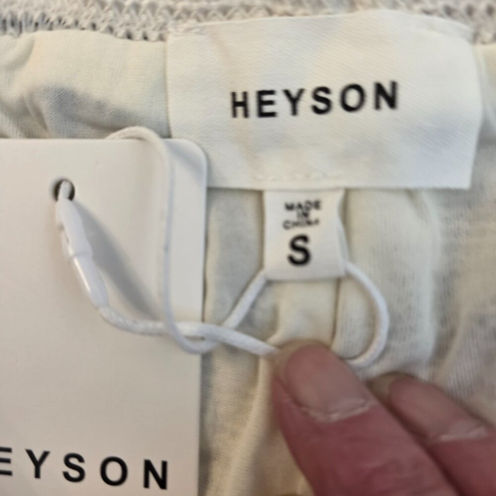 🔴 Heyson Women's Short Set White with Black Straps Half Sleeves Pockets Small - Picture 9 of 16